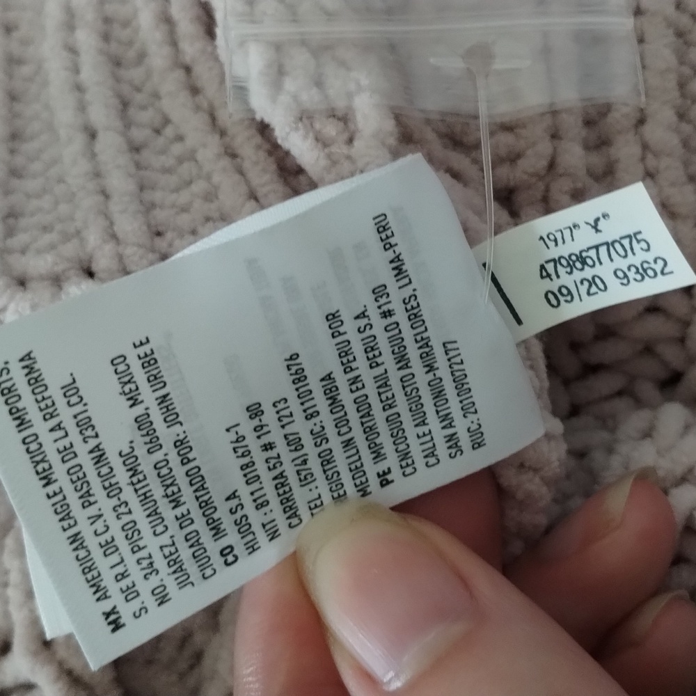 Ae Chenille Argyle Hooded Button Down Cardigan - image 7